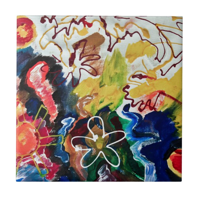 Arte boémia artística, abstrata (Frente)