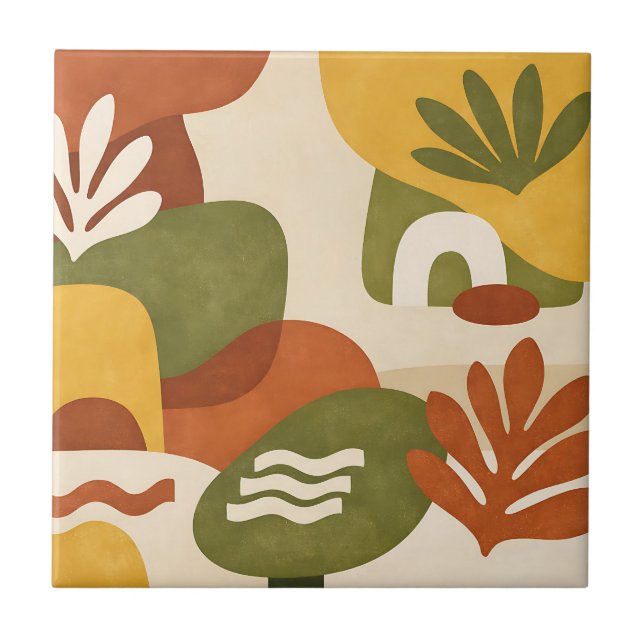 Arte Botânica Abstrata Boho (Frente)