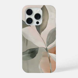 Arte Botânica Abstrata de Sage Suave e Rubor