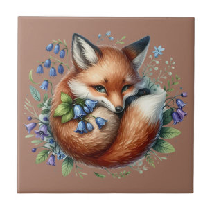 Arte Botânica da Raposa Floral Floresta