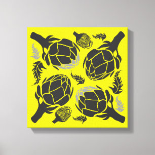 Arte Botânica de Alcachofra Decoração de Casa