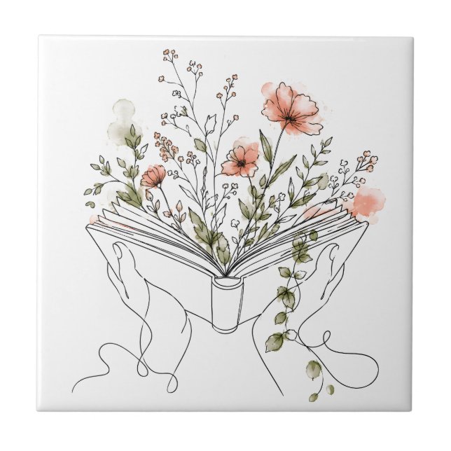 Arte Botânica de Livros Blooms (Frente)