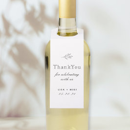 Arte Botânica Moderna em Linha Etiquetas de Agrade