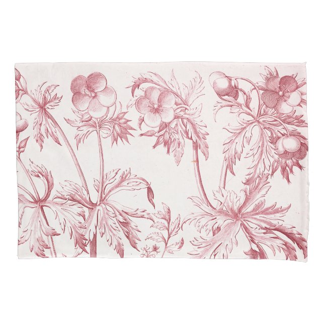 Arte Botânica Rosa Vintage (Frente)