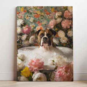 Arte Boxer Impressão em Tela de Arte de Banheiro