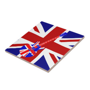 Arte britânica 2 da guitarra de Union Jack