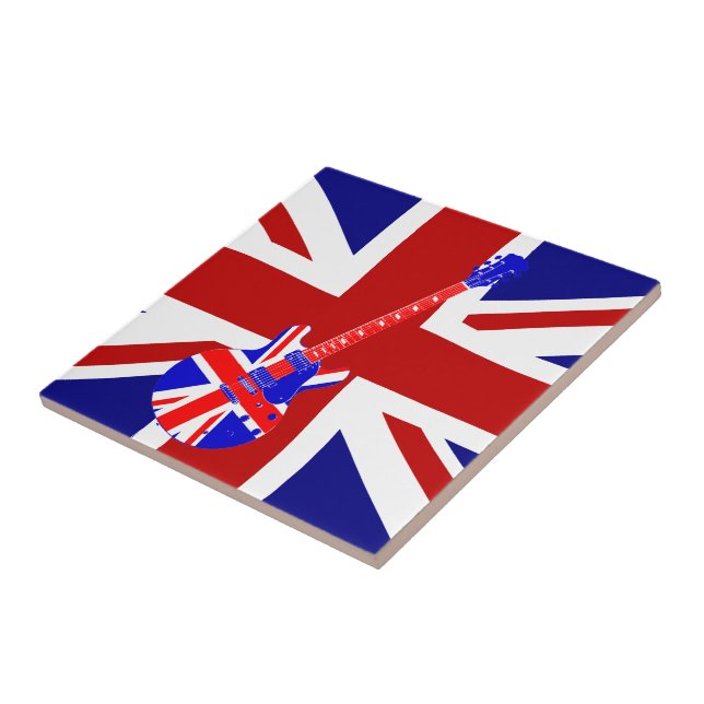Arte britânica 2 da guitarra de Union Jack (Lateral)