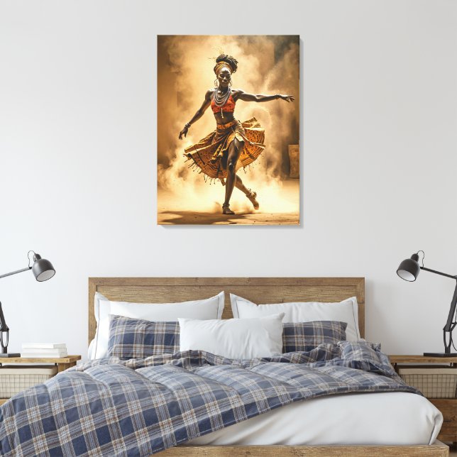Arte Canvas Dançarina Africana (Insitu(Quarto))