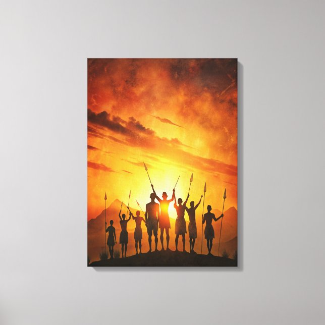 Arte Canvas dos Sonhos Tribais (Frente)