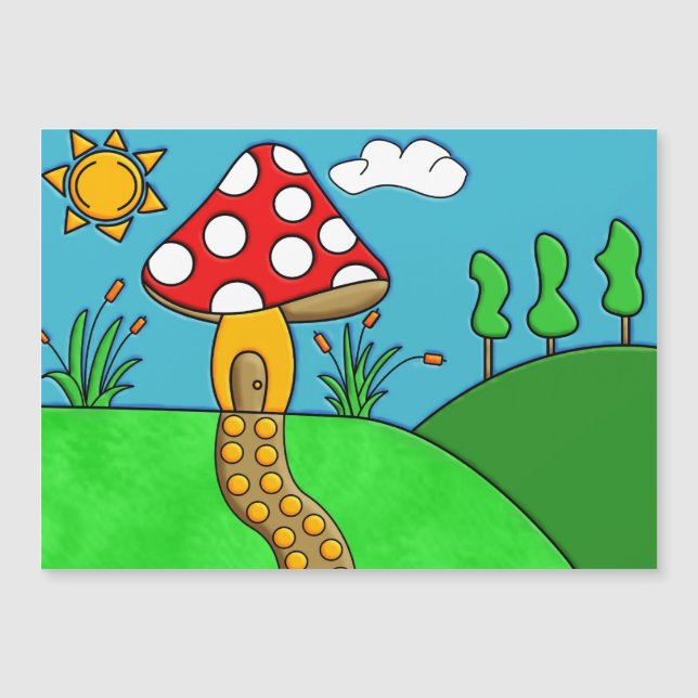 Arte Caprichosa de Fungos da Floresta (Frente)