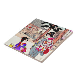 Arte clássica japonesa oriental legal da senhora