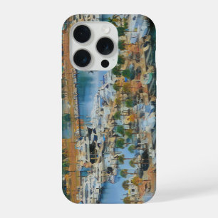 Arte Colorida da Parede da Marina Costeira Barcos