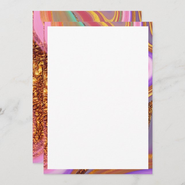 arte colorida vibratória (Frente/Verso)