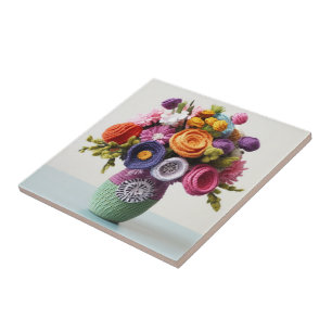 Arte com Flor Intricada - Buquê Vibrante