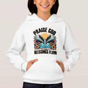 Arte com palavras de louvor a Deus Religioso Fofo