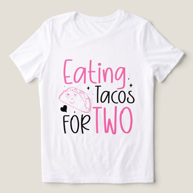 Arte com palavras engraçadas de tacos na gravidez  (Design frontal)