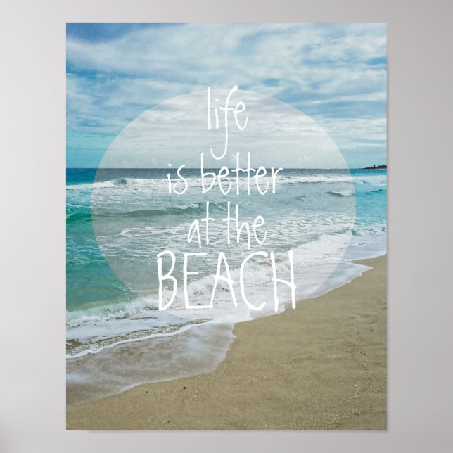 arte com poster de praia com texto (Frente)