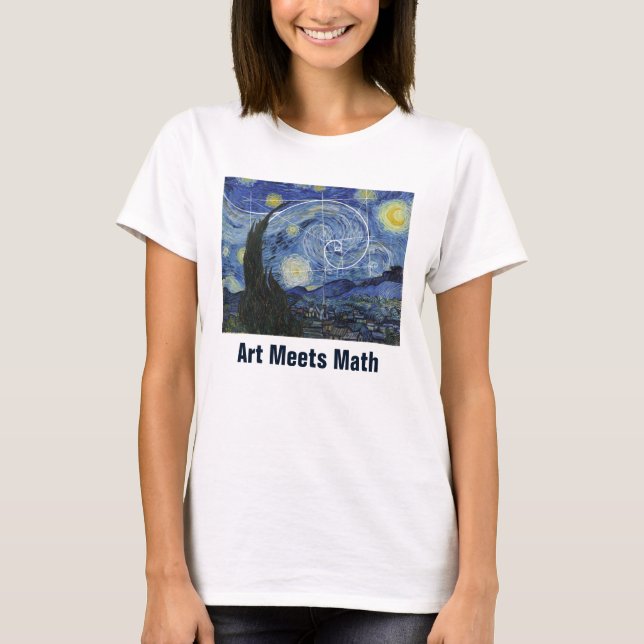 Arte Conhece Matemática, Van Gogh Conhece Camiseta (Frente)