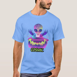 Arte Cósmica de Alienígenas - Camiseta Di Vibrante