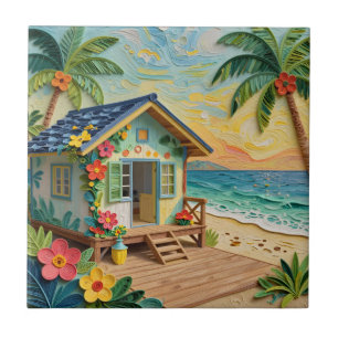 Arte Costeira Oceânica de Casa de Praia