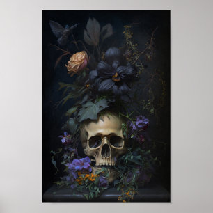 Arte Crônica Floral - Estilo Vintage - Poster Góti