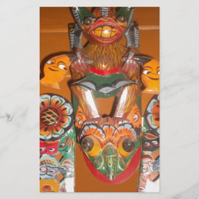 Arte Cultural Única - Sri Lanka/Design indonésio (Frente)