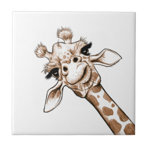 Arte curiosa do girafa
