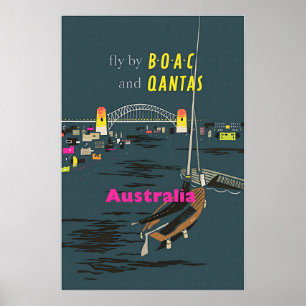 Arte da Austrália Impressão de Viagem Australiana