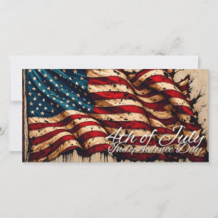 Arte da Bandeira Americana Vintage para 4 de Julho