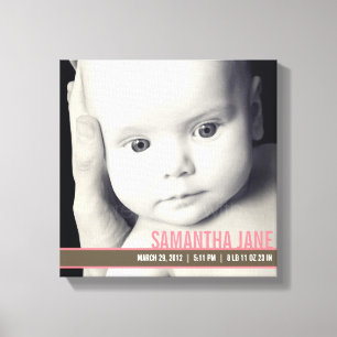 Arte da Canvas da Banda de preciosos - Rosa