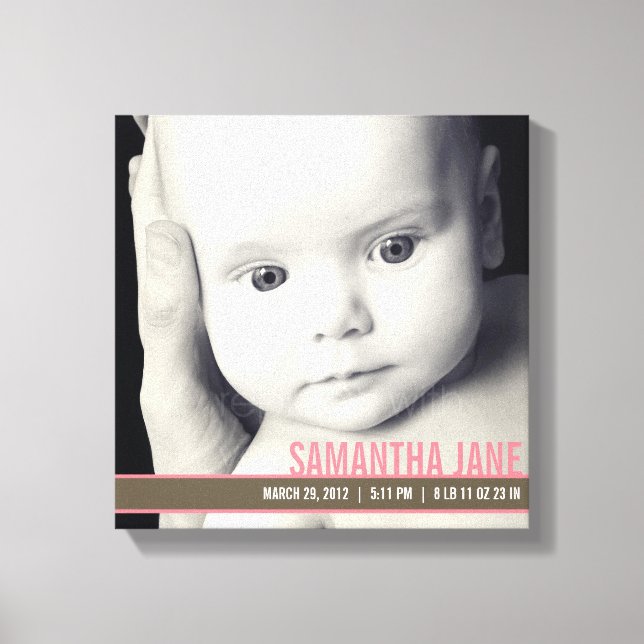 Arte da Canvas da Banda de preciosos - Rosa (Frente)