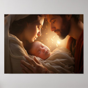 Arte da Cena de Natal, Impressão de Natal, Cena de