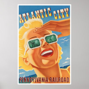 Arte da Cidade Atlântica Nova Jersey Impressão Pen