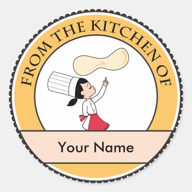 Arte da Cozinha com Etiqueta de Venda de Banho (Frente)