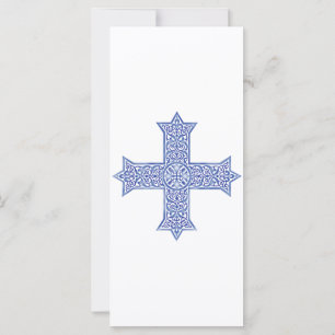 Arte da Cruz Copta Azul Lapis Premium