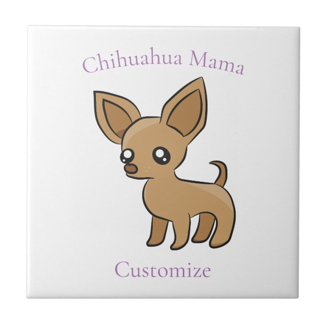 Arte da Mamãe Chihuahua Fofa Thunder_Cove (Frente)