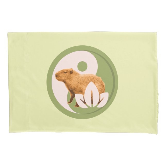 Arte da Natureza Pacífica Capivara Zen Yin Yang (Frente)