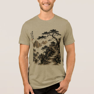 Arte da Natureza Paisagem de Tinta da Montanha Ser