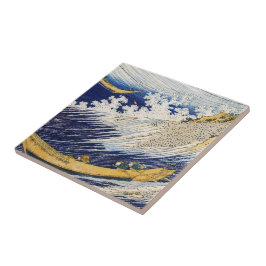 Arte da obra-prima Ocean Waves Katsushika Hokusai