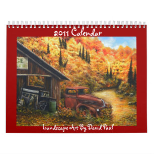 Arte da paisagem de 2011 calendários por David