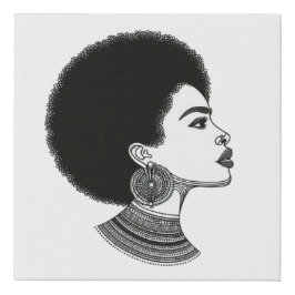 Arte da Parede Canvas do Patrimônio Negro da Mulhe