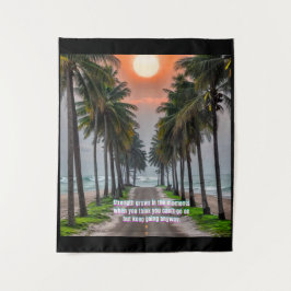 Arte da Parede da Tapeçaria Motivacional - Força e