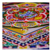 Arte da parede de Acryllic da mandala da areia
