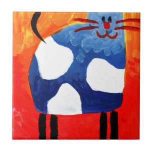Arte da pintura do desenho do divertimento do gato