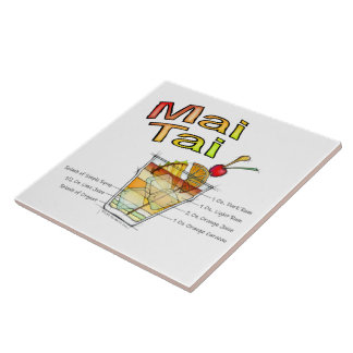 ARTE DA RECEITA DO COCKTAIL DO MAI TAI