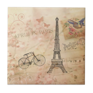Arte da torre Eiffel do vintage