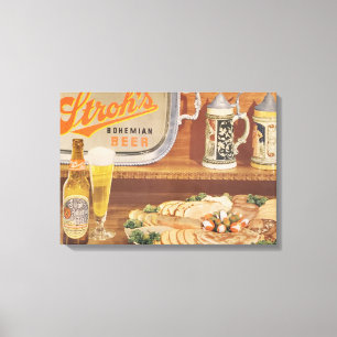 Arte das canvas da cerveja dos stroh da velha
