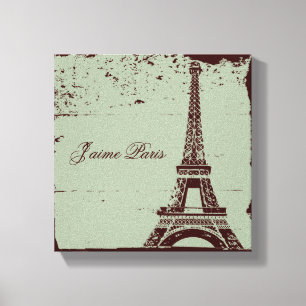 Arte das canvas da torre Eiffel