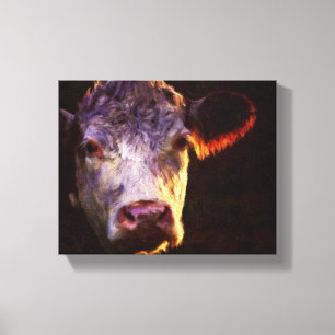 Arte das canvas da vaca de Hereford