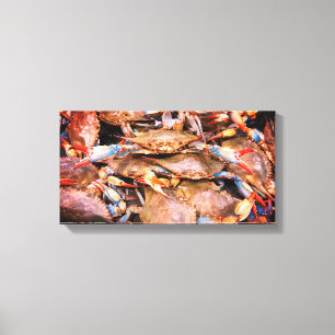 Arte das canvas dos caranguejos azuis de baía de